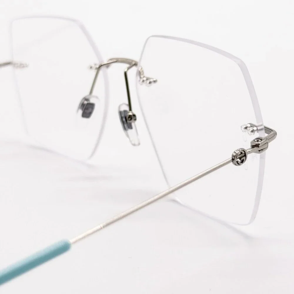 NEW GG0683O 002 GUCCI SQUARE SILVER WOMEN EYEGLASSES GUCCI